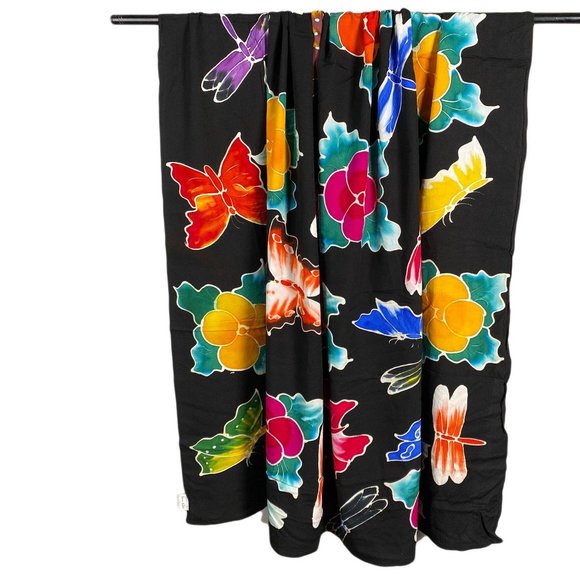 Van Klee Batik Butterfly Dragonfly Print Sarong - Picture 3 of 10